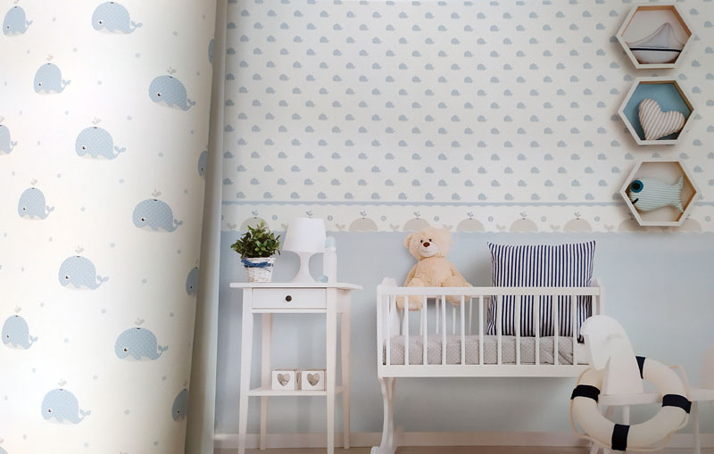papel pintado para dormitorio infantil en tiendas Cazorla
