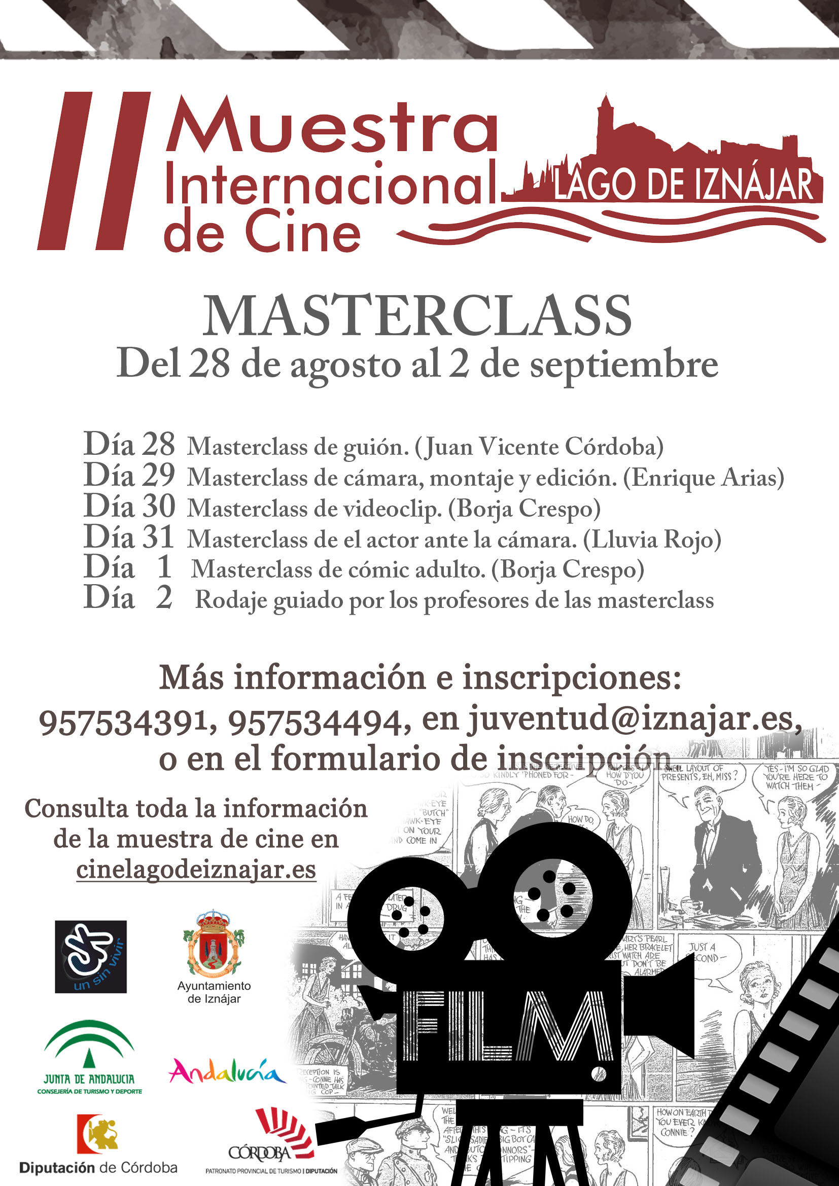 masterclass II muestra de cine lago de Iznájar